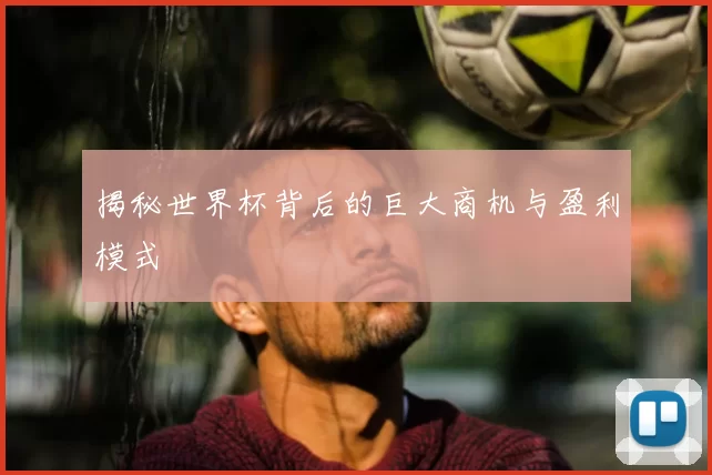 揭秘世界杯背后的巨大商机与盈利模式